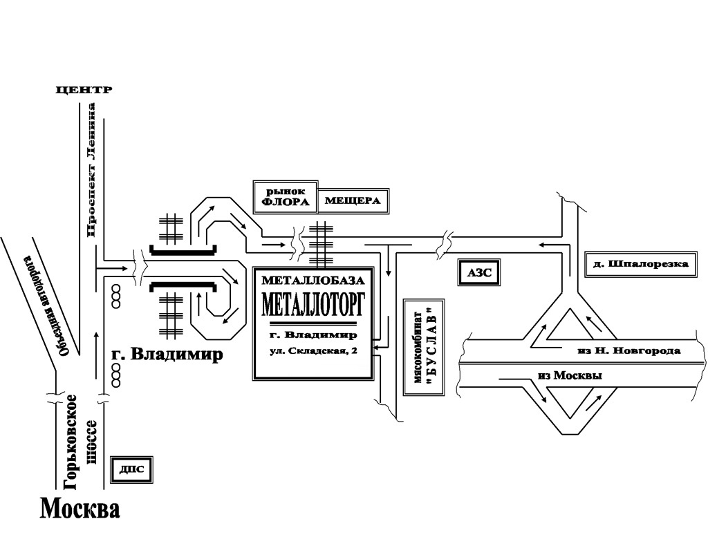 Схема проезда Швеллер во Владимире прайс лист с ценами ГОСТ